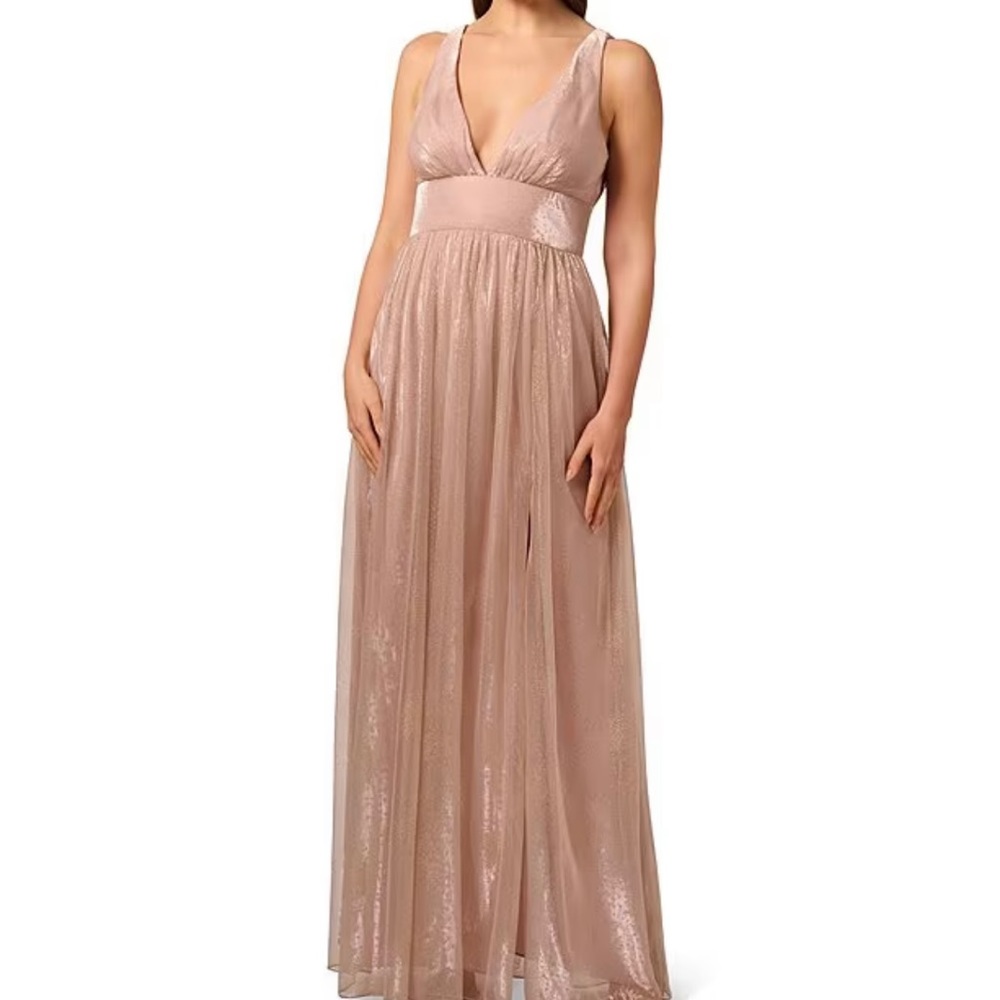 Brand New Plunge Neck Gown